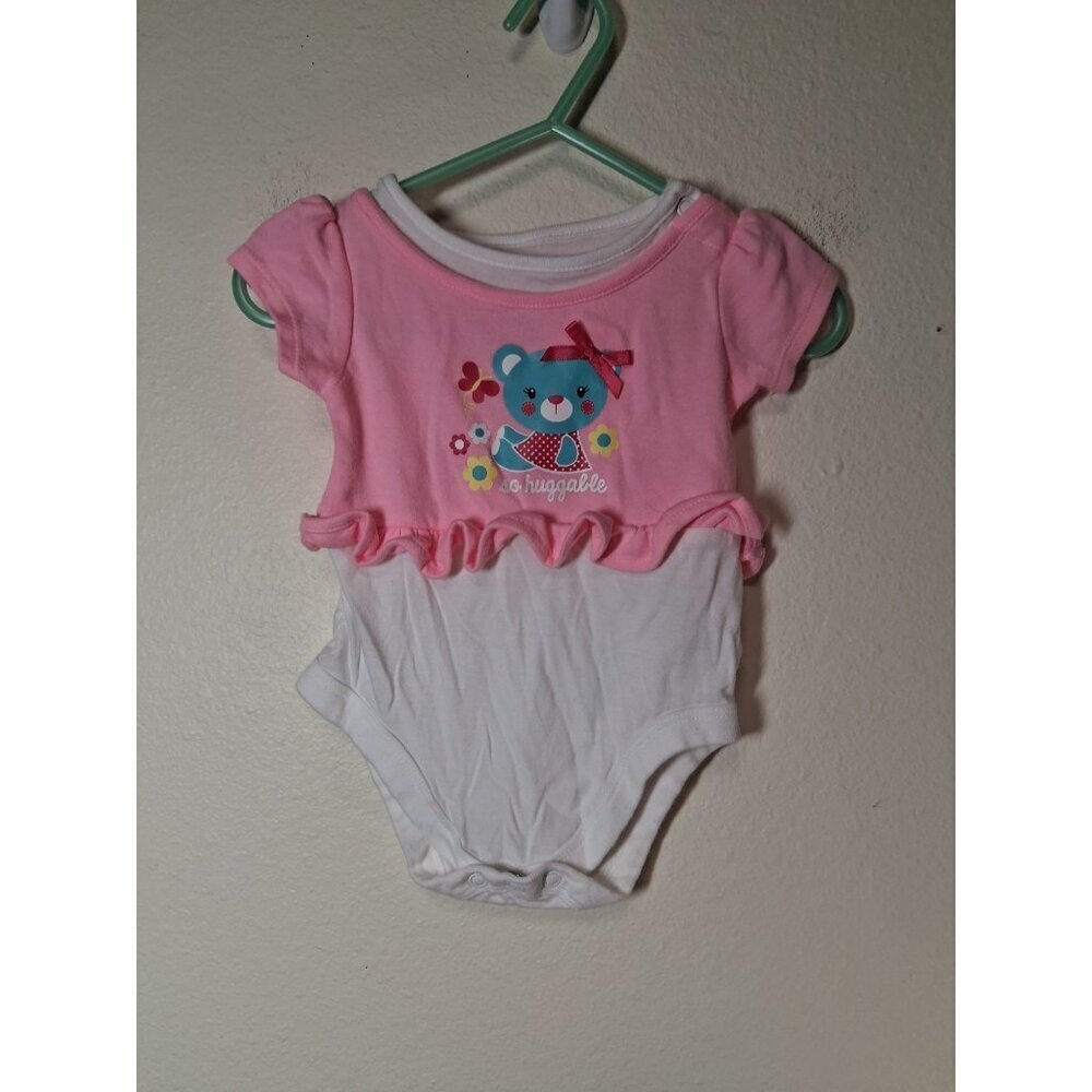 Garanimals Bodysuit So Huggable Baby Girls Size 0-3 Months